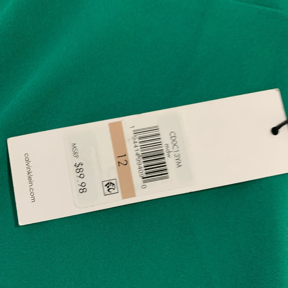 Beautiful  green  Calvin Klein dress